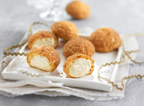 Choux craquelin au St Môret® et spéculoos
