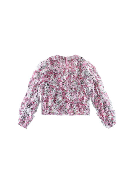 Blouse &agrave; fleurs collection Giambattista Valli x H&M hiver