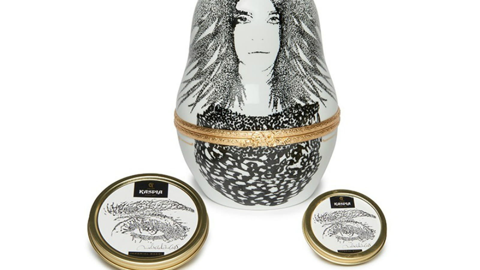 Coffret de caviar Caviar Kaspia X Carine Roitfeld