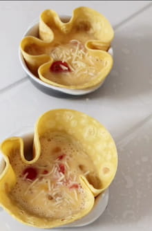 Mini quiche sans pâte au Airfryer : Etape 2