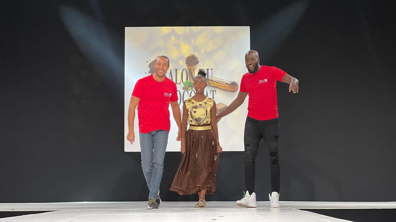Laurent Maistret et Namadia de Koh Lanta au Salon du Chocolat