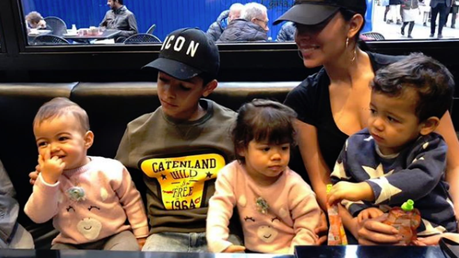 Georgina Rodriguez, Cristiano Jr, Eva, Alana et Mateo Ronaldo
