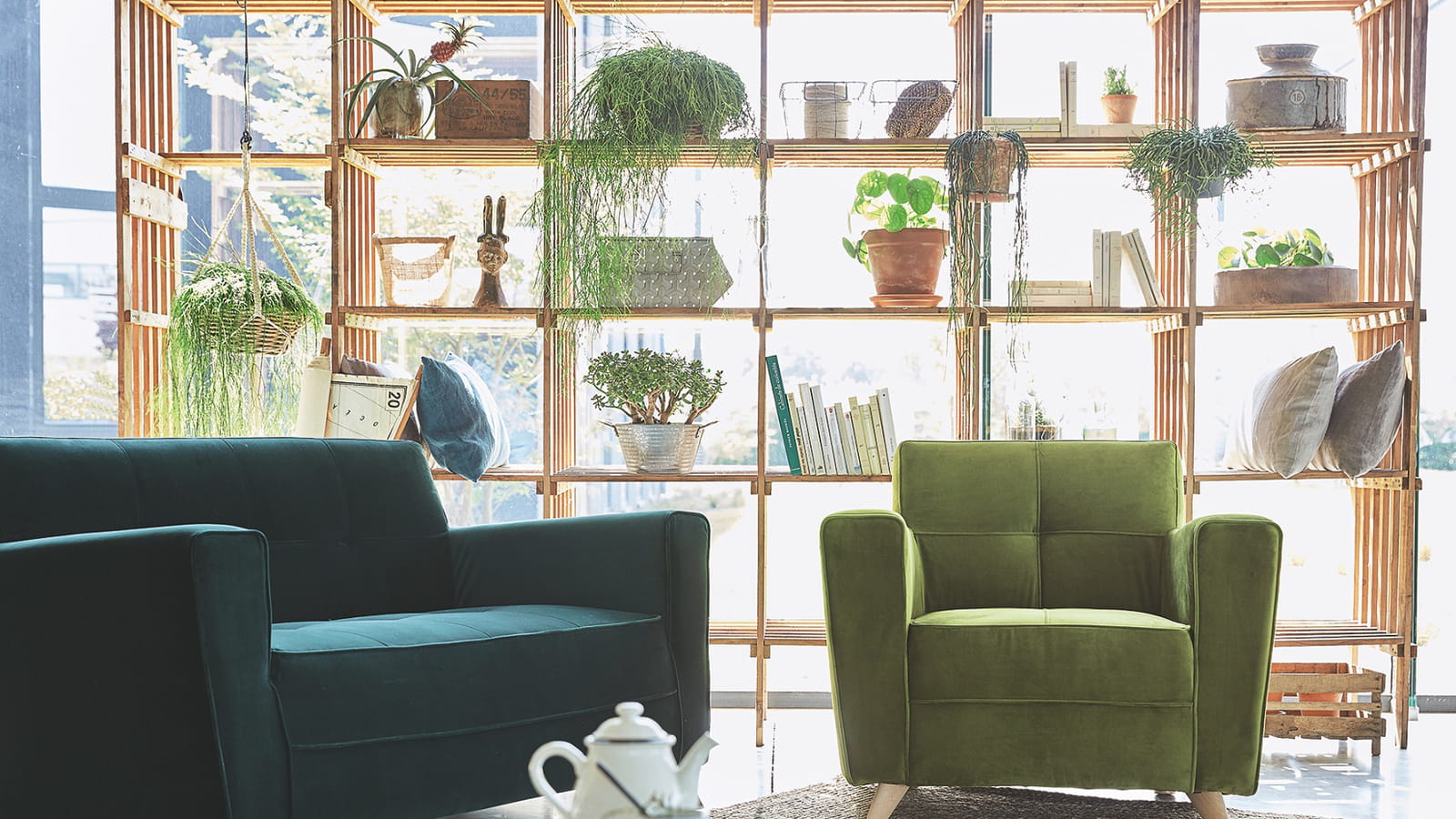 Fauteuil vert 