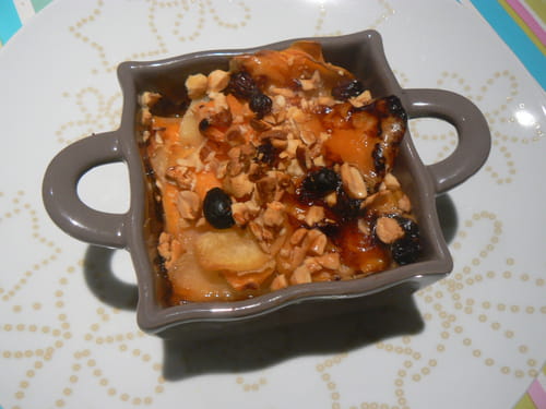 Tian de patates douces au comté et fruits secs