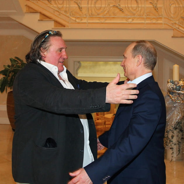 Gerard Depardieu et Vladimir Poutine