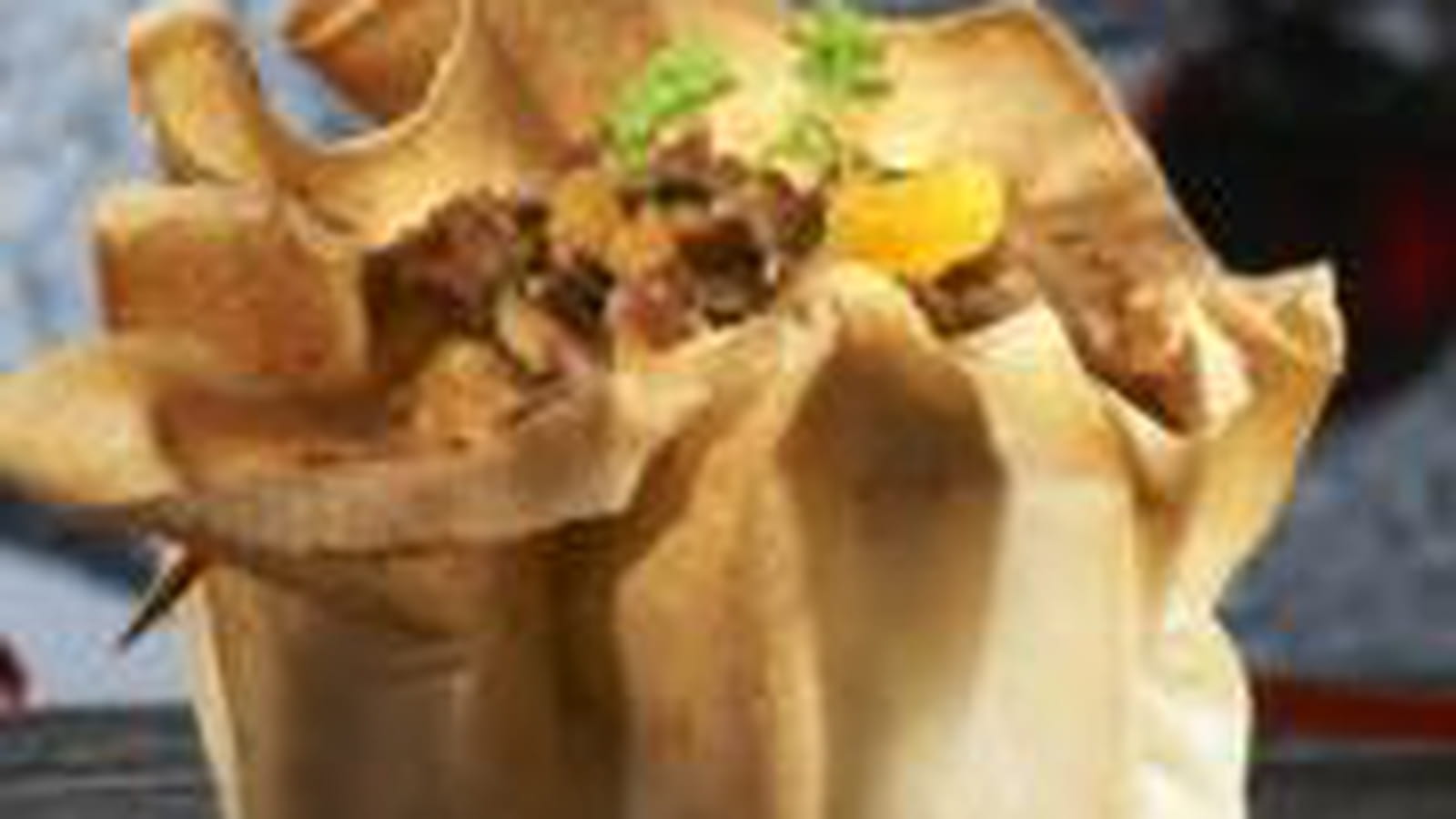 Aumônières au foie gras