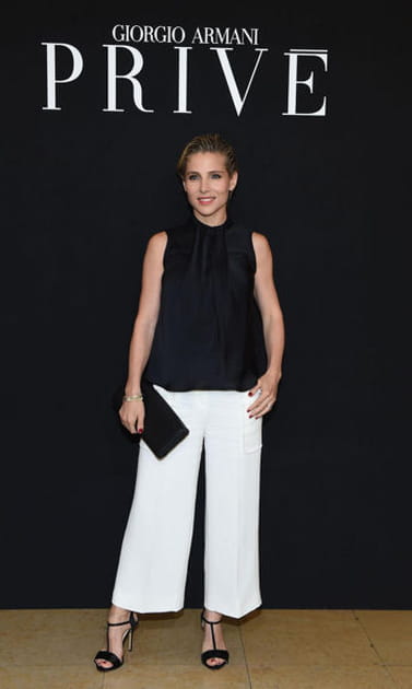 Elsa Pataky, chic au d&eacute;fil&eacute; Giorgio Armani Priv&eacute;