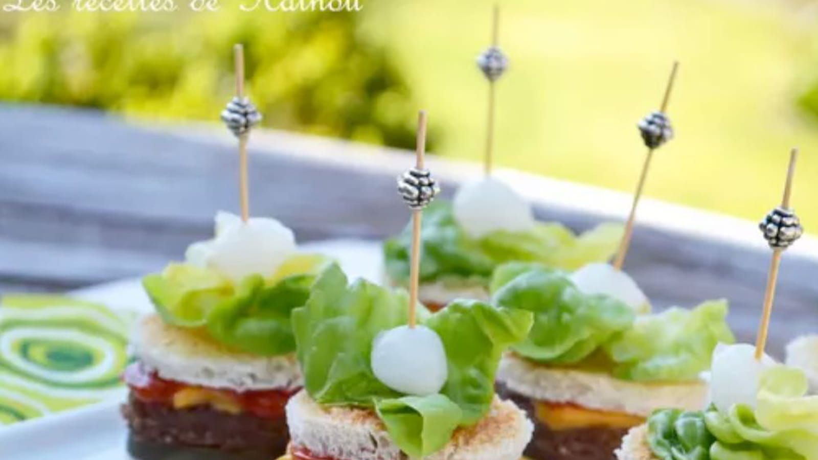 Mini burgers apéritifs