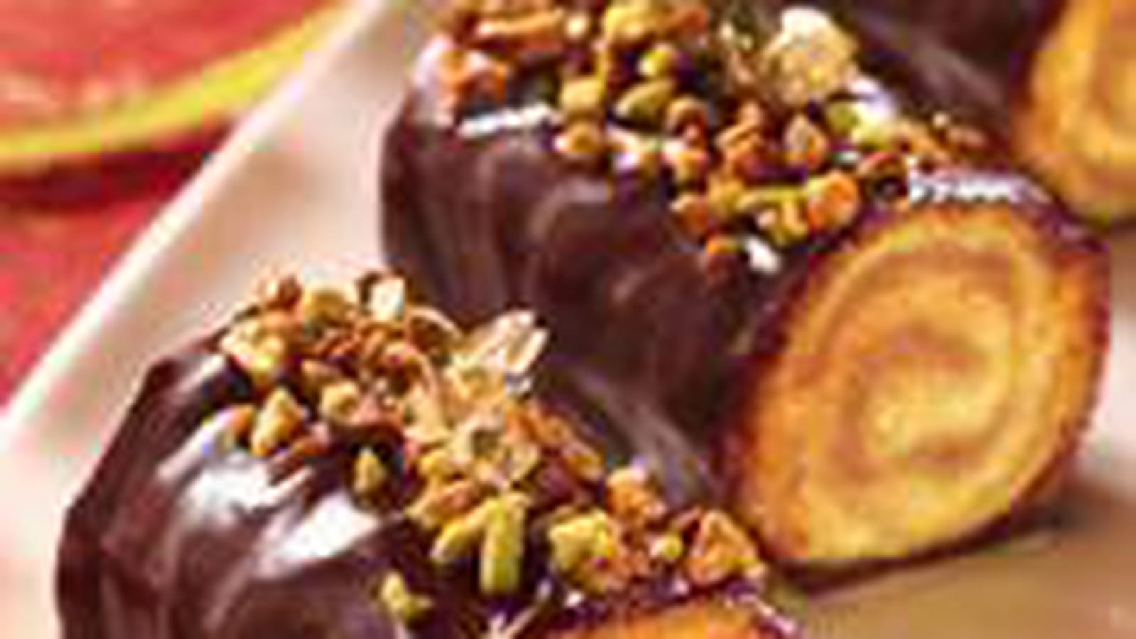 Bûche chocolat-crème de marron à la gâche