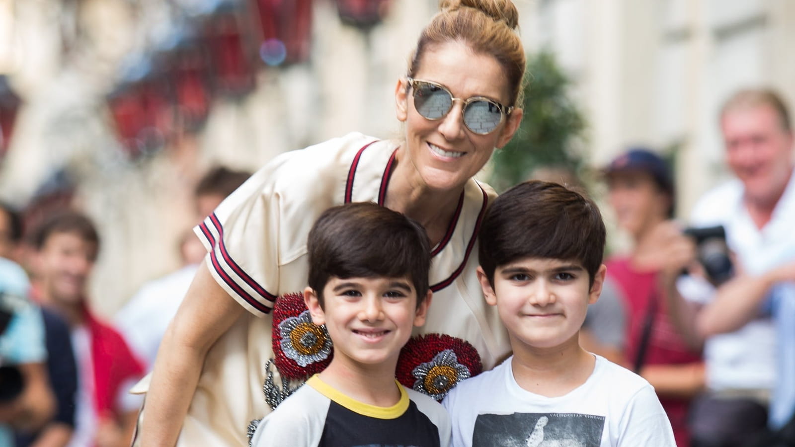 Céline Dion et ses jumeaux
