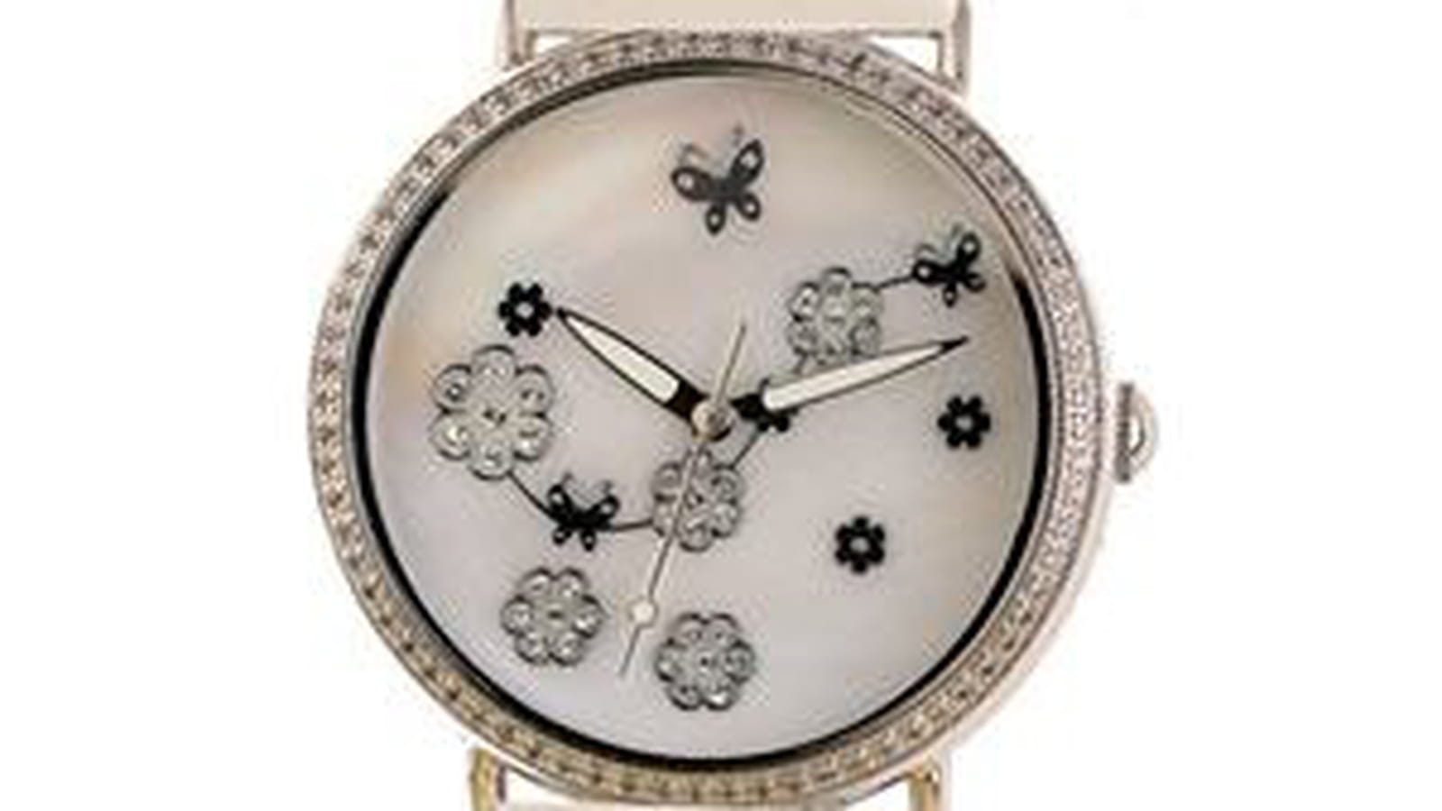 Montre blanche de Manège à bijoux