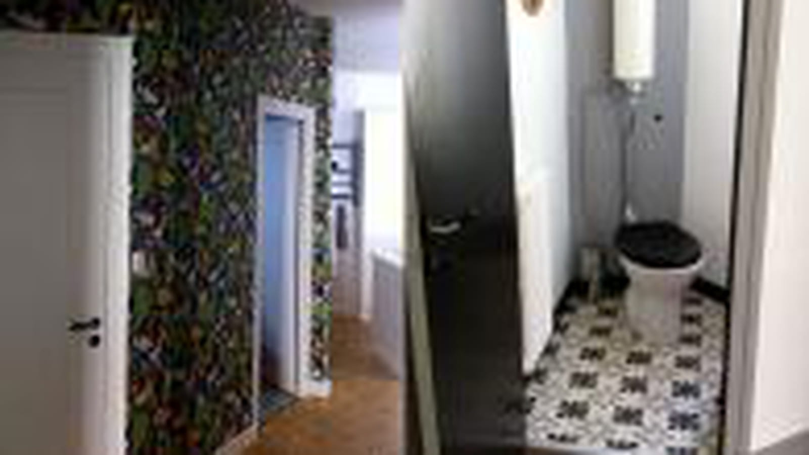 Couloir et toilettes