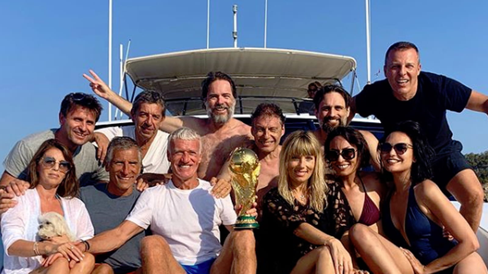 Fabrice Santoro, Nagui, Michel Cymes, Didier Deschamps, Thierry Metral, Mélanie Page, Leila Kaddour, Valérie Bègue et Jean Roch