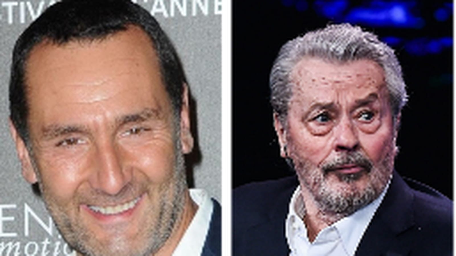 Gilles Lellouche et Alain Delon
