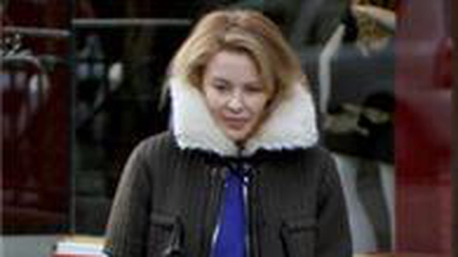 Kylie Minogue, en mode grand froid