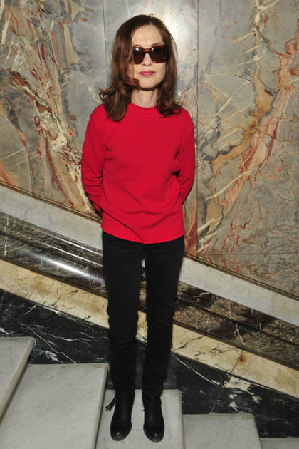 Isabelle Huppert au d&eacute;fil&eacute; Acne Studios