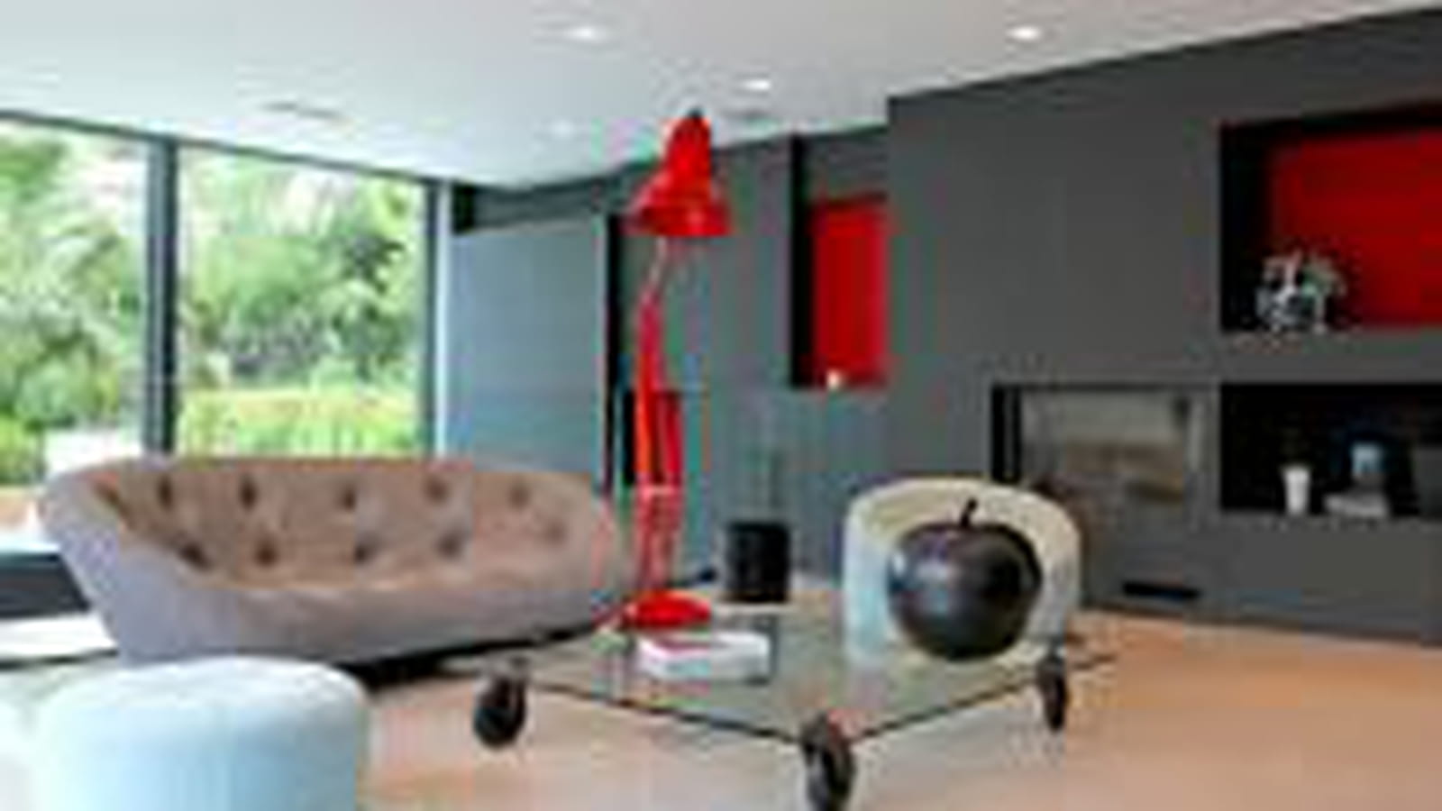 Salon rouge et noir