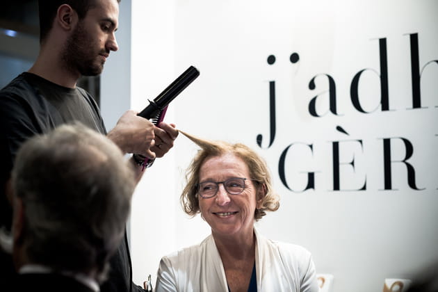 Muriel P&eacute;nicaud, une Ministre du Travail bien coiff&eacute;e au salon "MCB by Beaute Selection"