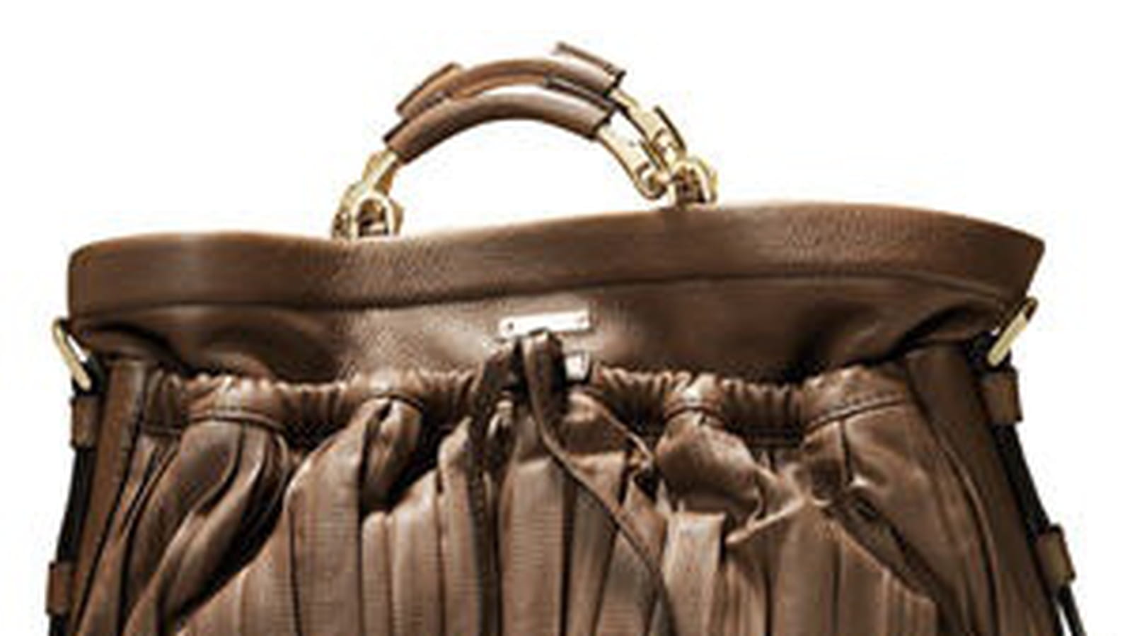 Sac en cuir marron glacé d'Escada
