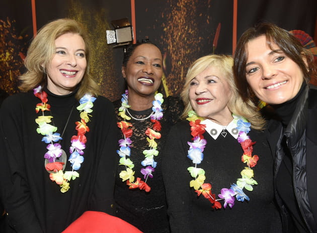 Val&eacute;rie Trierweiller, Babette de Rozi&egrave;re et Nicoletta au Salon de la Gastronomie des Outre-mer et de la Francophonie