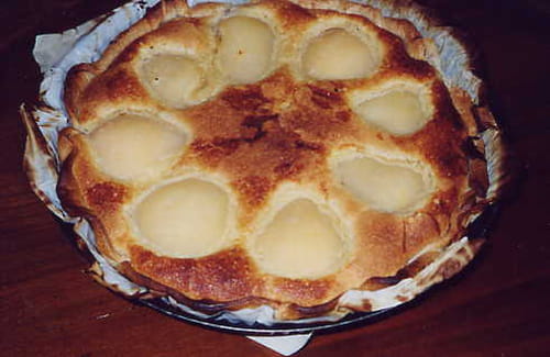 Tarte amande-poire
