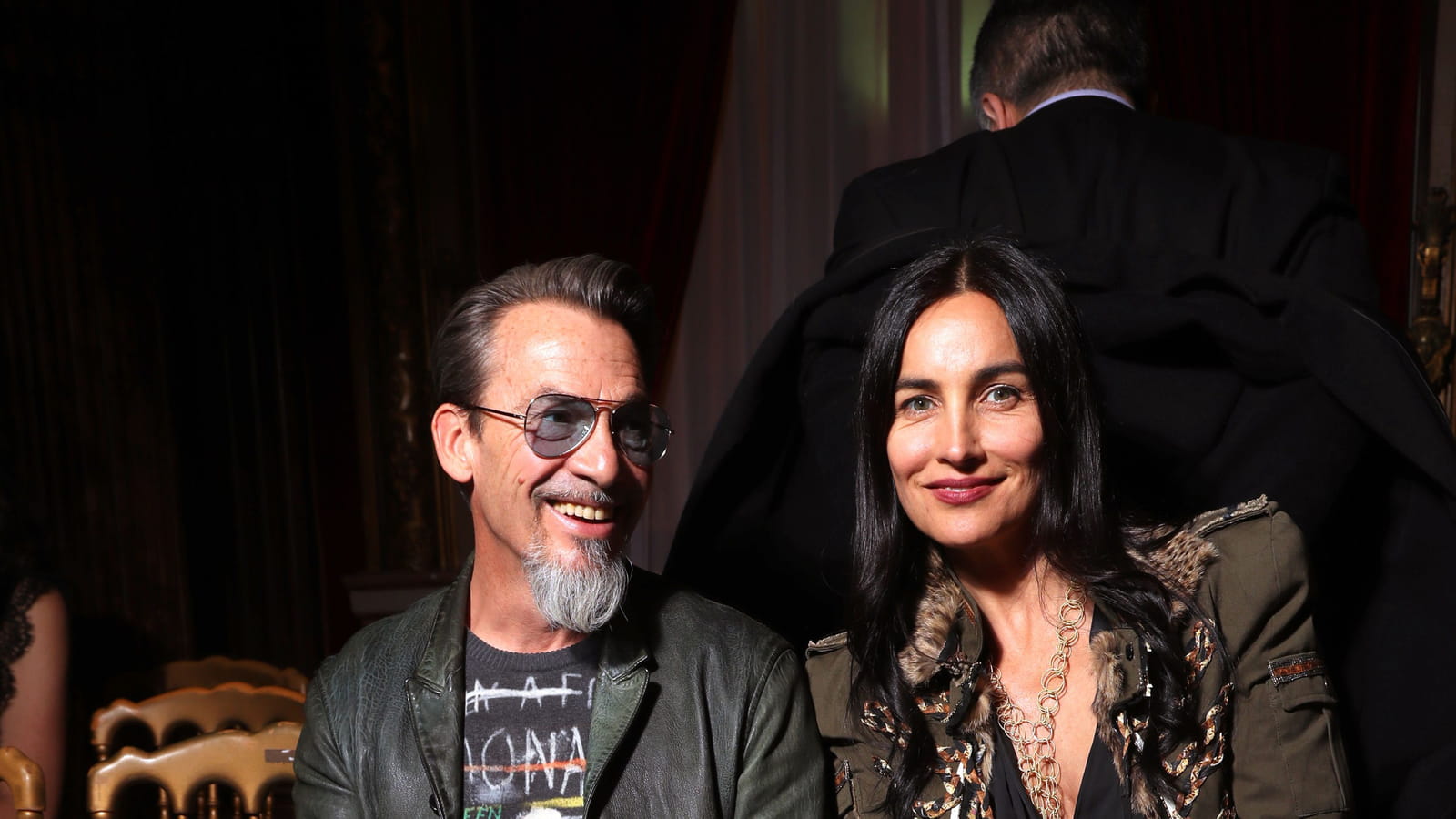 Florent Pagny et son épouse Azucena Caamaño 