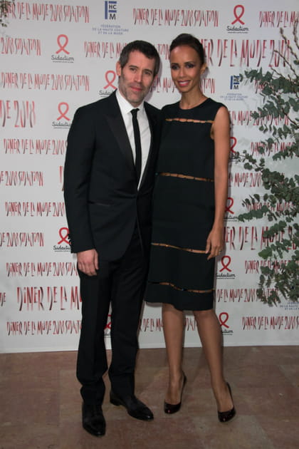 Jalil Lespert et Sonia Rolland au d&icirc;ner de la mode du Sidaction