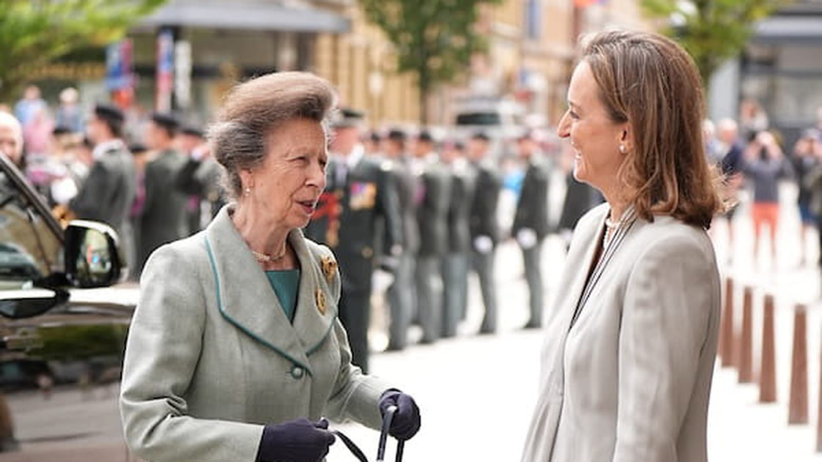La princesse Anne et Claire de Belgique