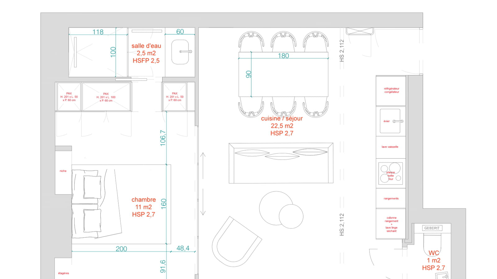 Plan après travaux