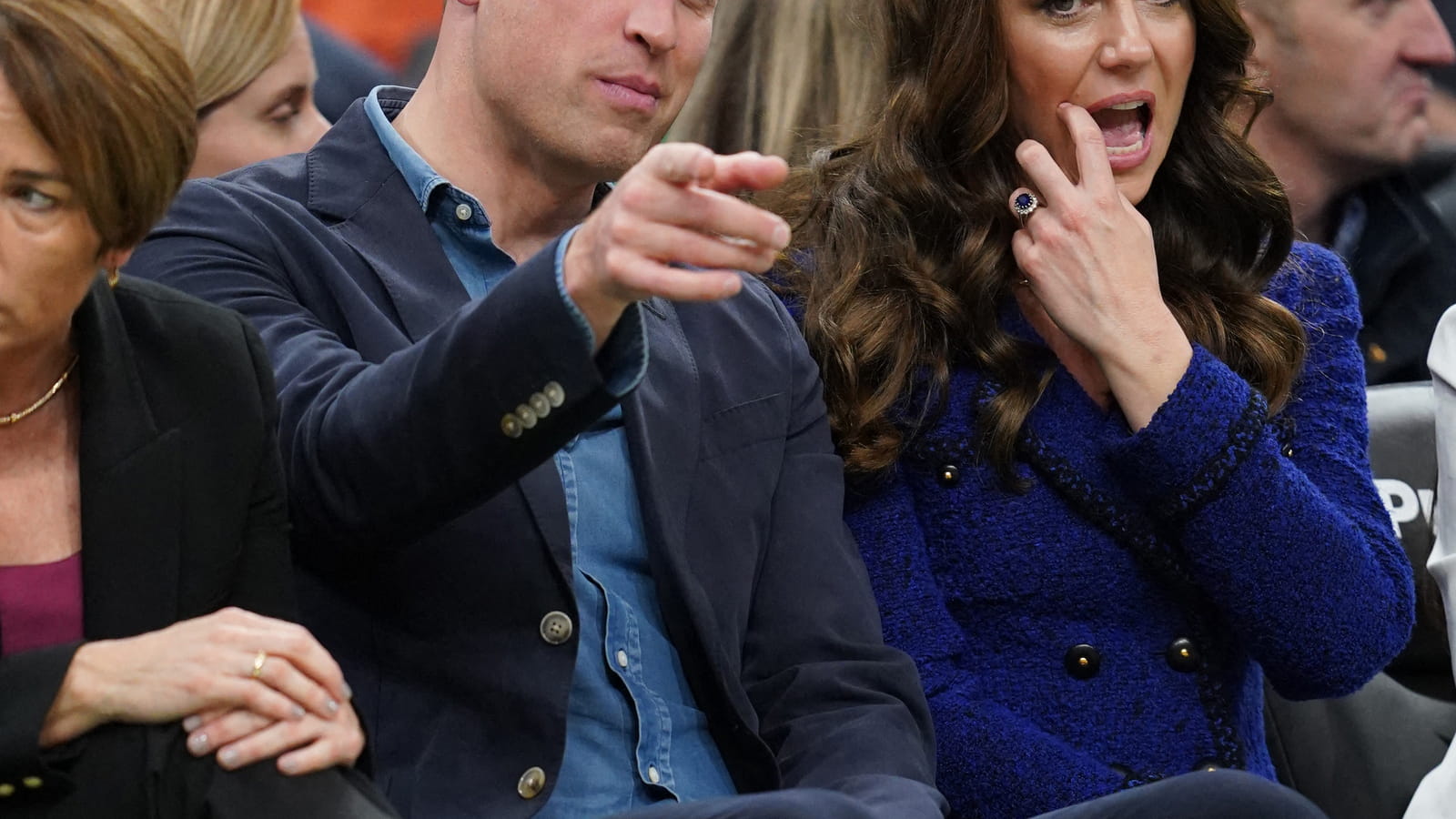 Prince William et Kate Middleton au match de basketball des Celtics de Boston
