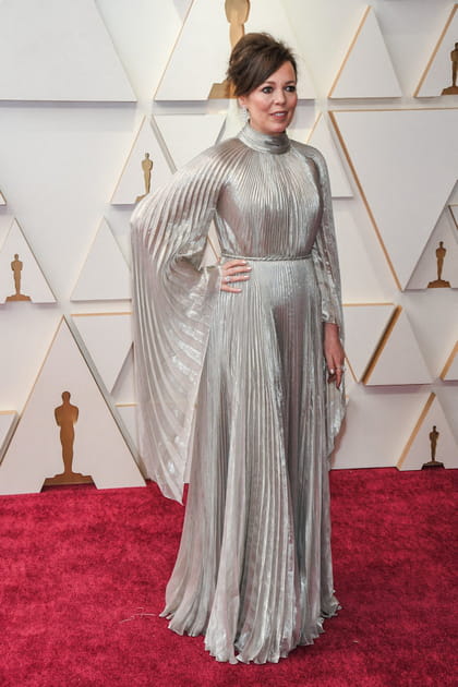 Olivia Colman en robe Dior