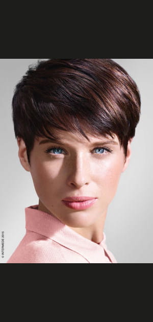 Coupe de cheveux boyish effet boule