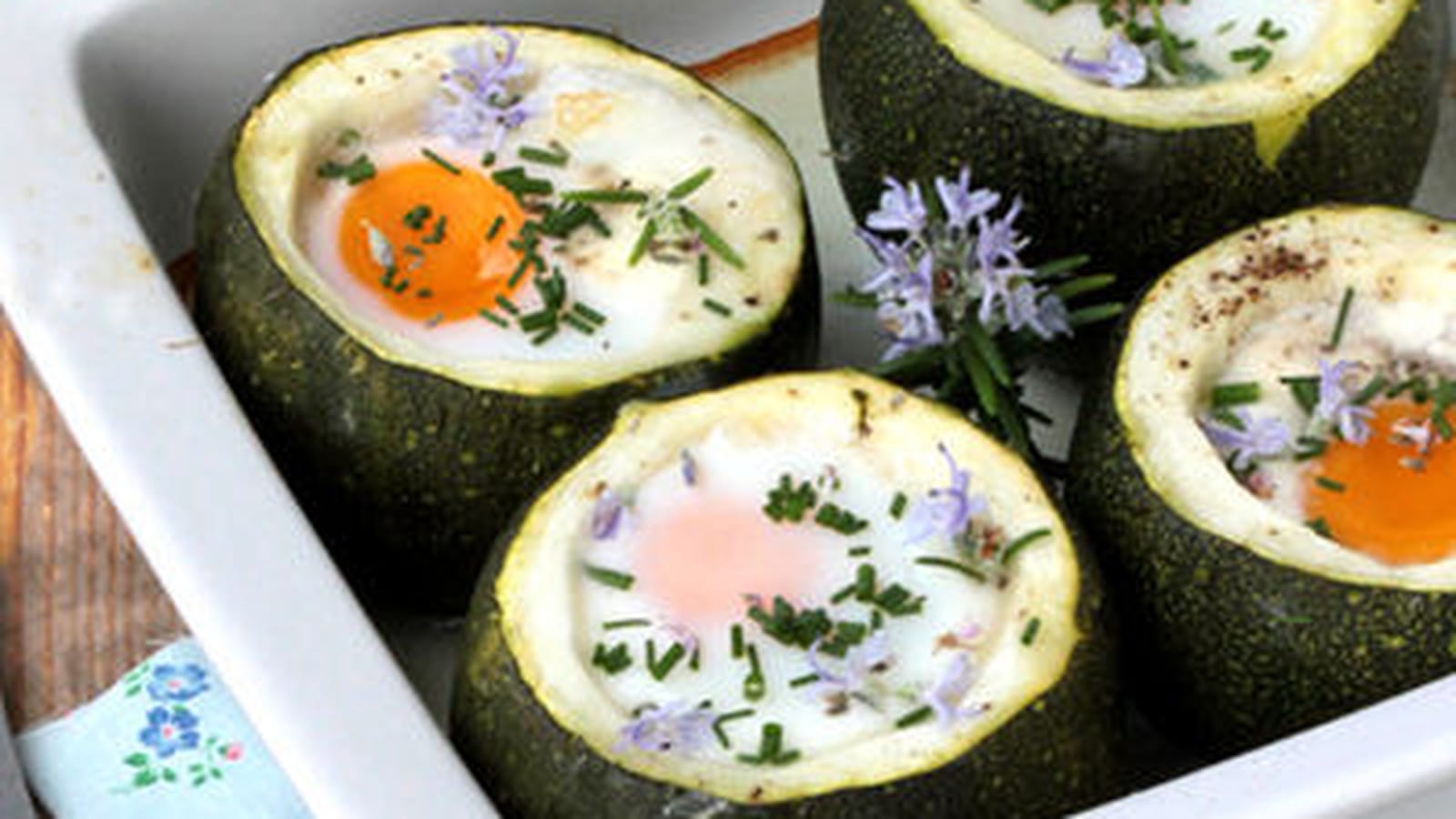 Œuf cocotte en courgette