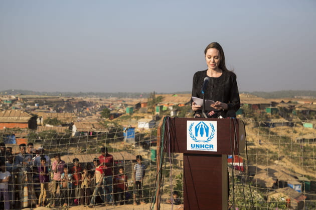 Angelina Jolie demande &agrave; la Birmanie d'arr&ecirc;ter les pers&eacute;cutions contre les Rohingya