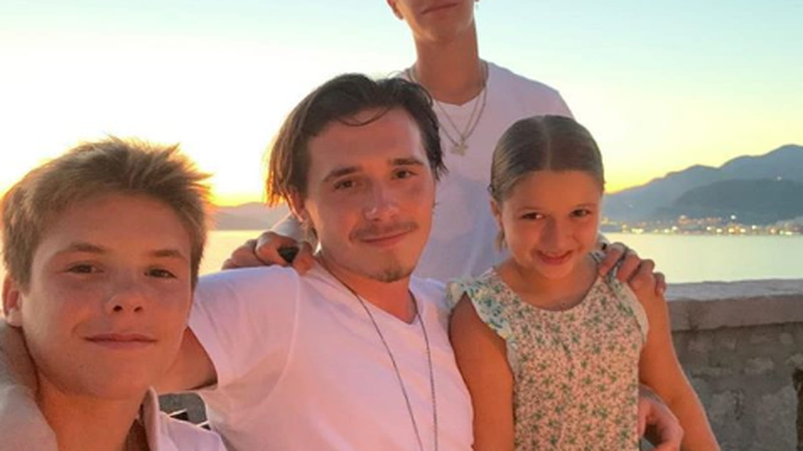 Cruz Beckham, Brooklyn Beckham, Romeo Beckham et Harper Seven Beckham