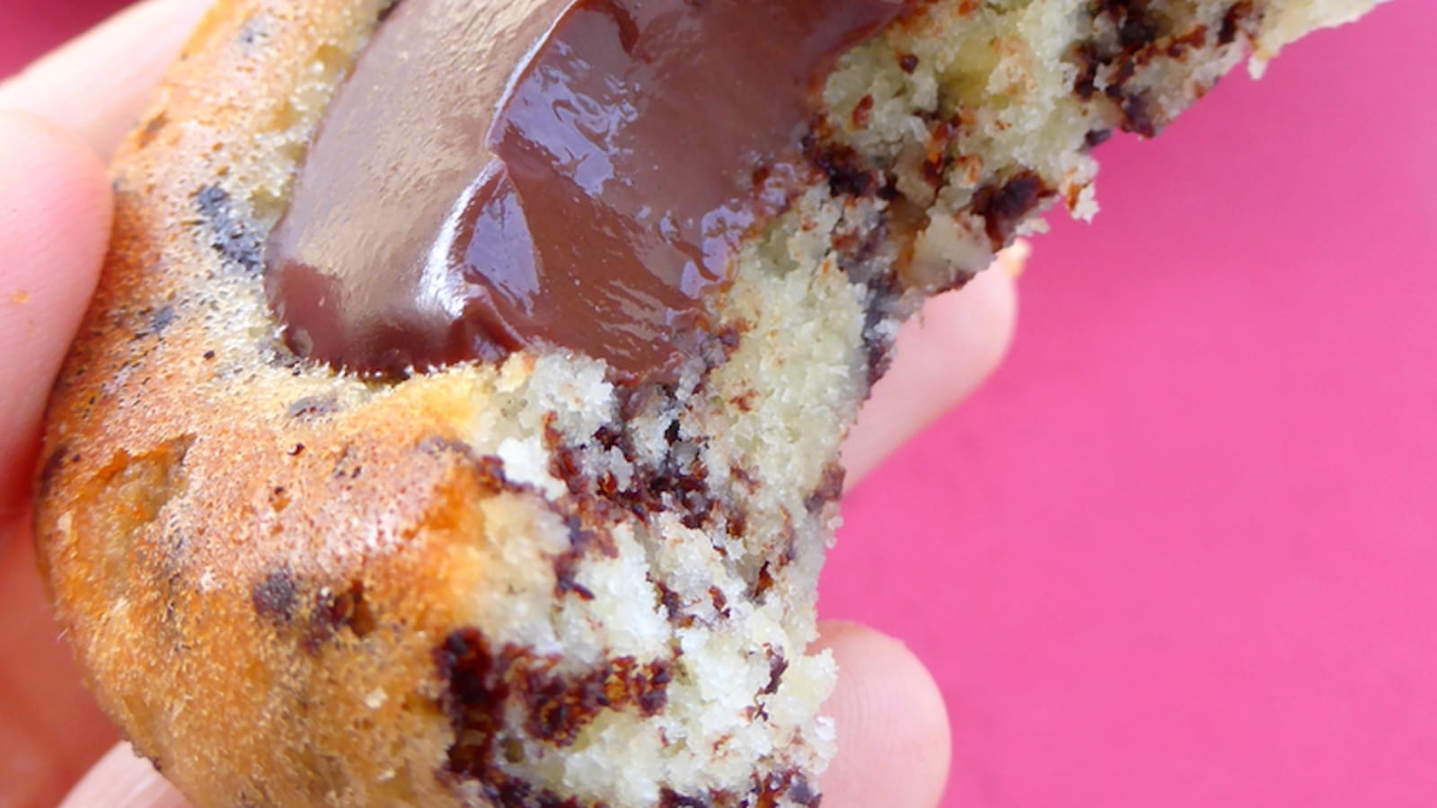 Financiers tigrés coeur chocolat