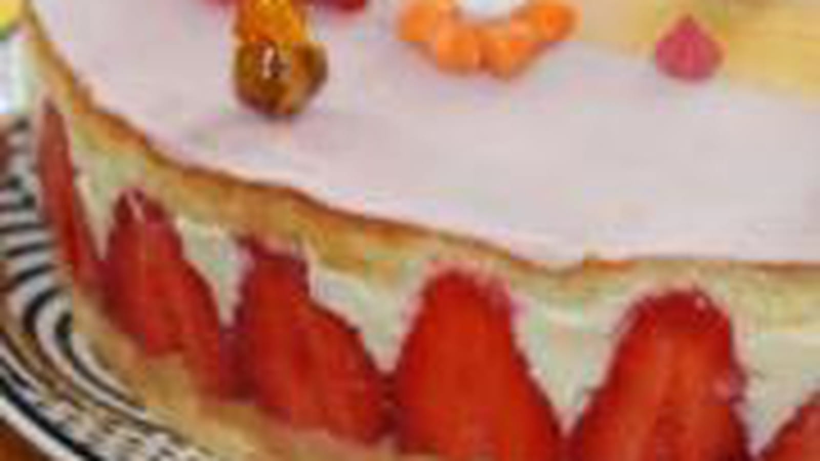 Fraisier, crème express