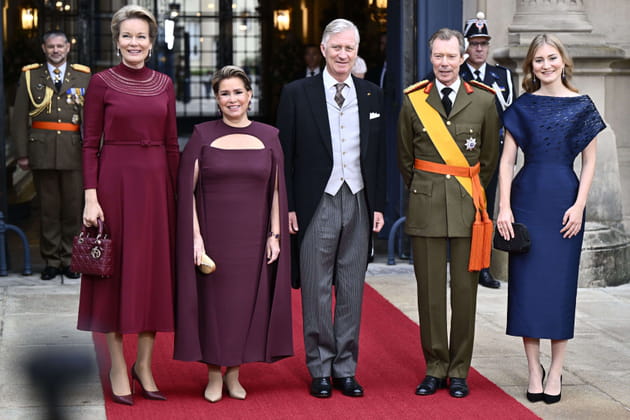 La famille royale de Belgique était aux côtés de Henri de Luxembourg et sa femme Maria Teresa