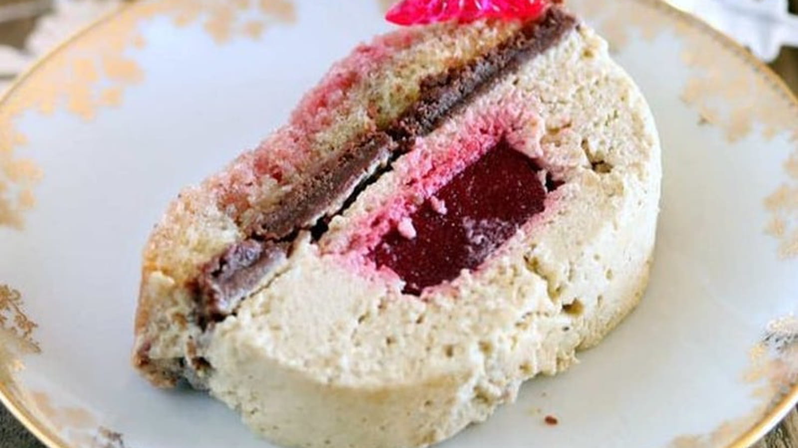 Bûche de Noël aux griottes
