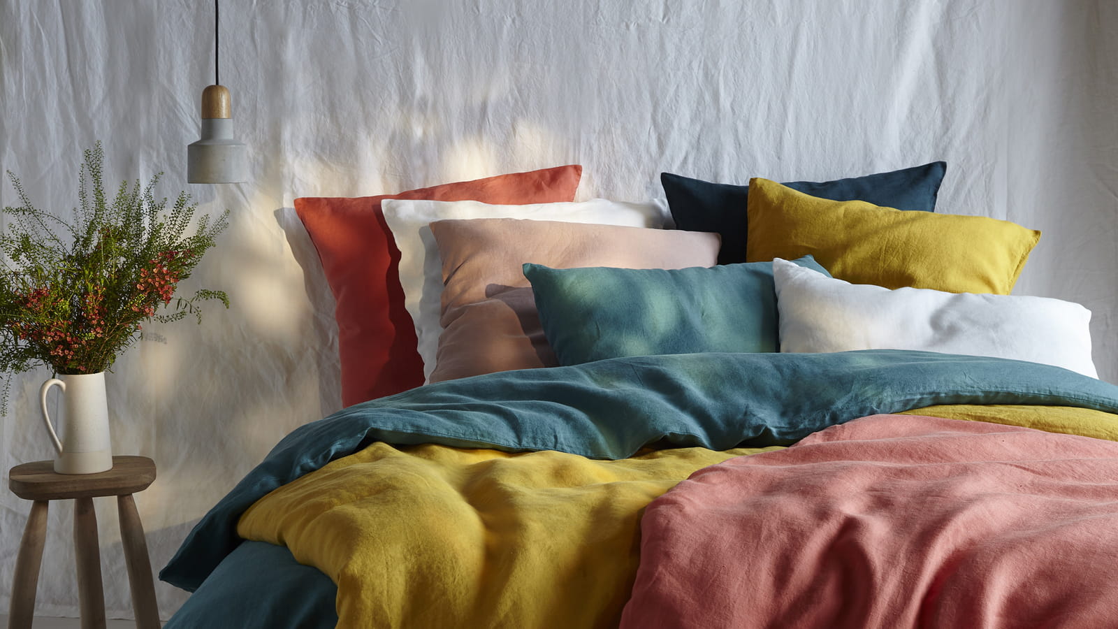 Linge de lit en lin Bouchara 
