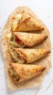 Pizza cônes wrap : Etape 4