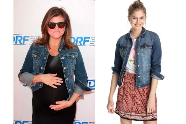 Tiffani Thiessen : une veste en jean