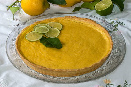 Tarte amandine au citron