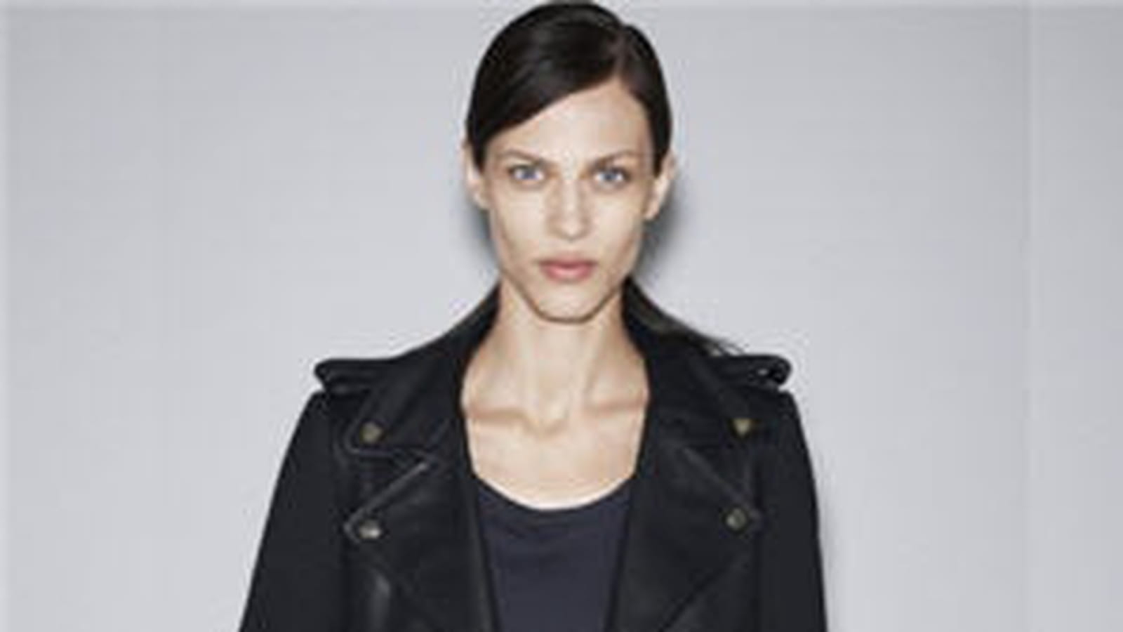 Manteau combiné cuir de Zara