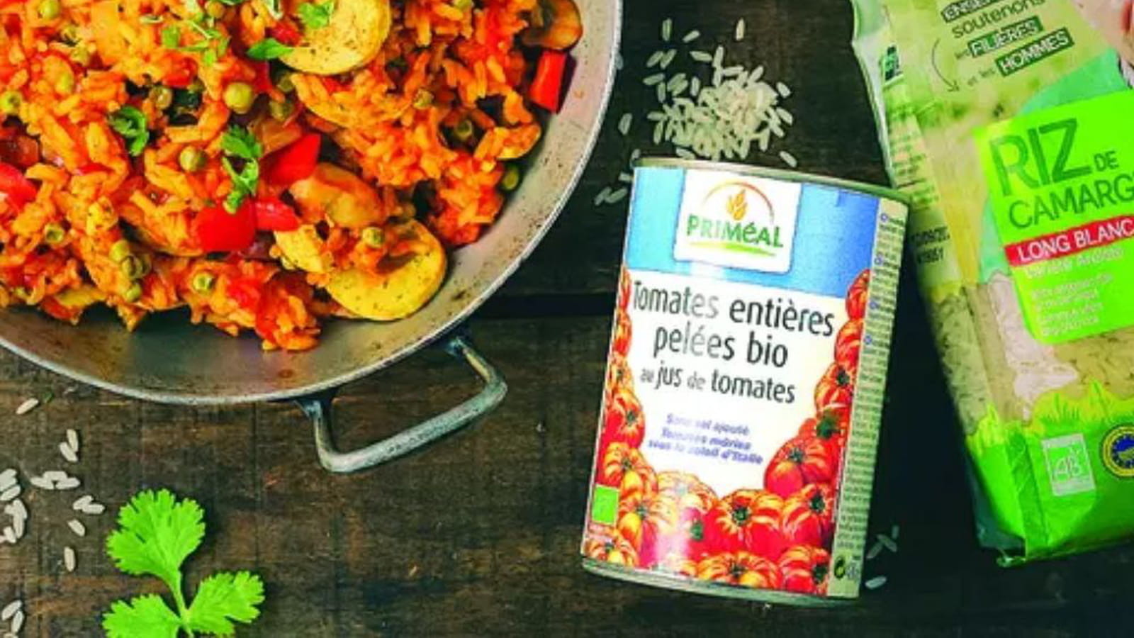 Paëlla veggie au riz de Camargue Bio