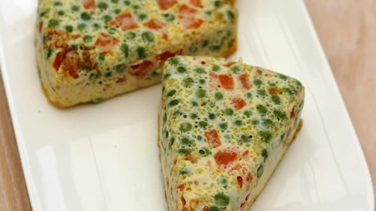 Flans aux petits pois et carottes au lait de coco et curry (sans lactose)