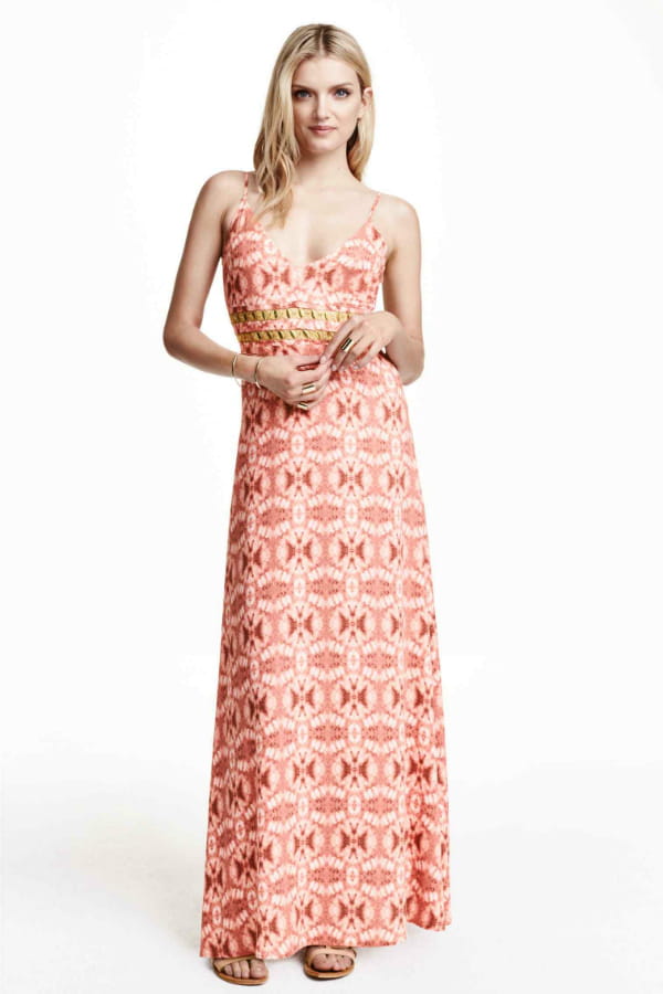 Longue robe imprimée de H&M