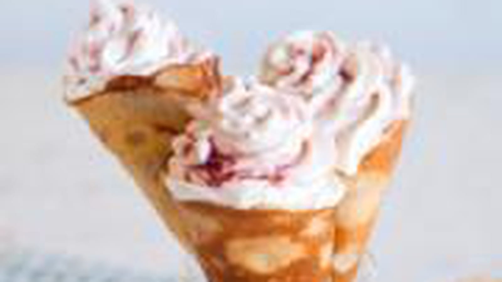 Cornets de crêpes & chantilly à la confiture