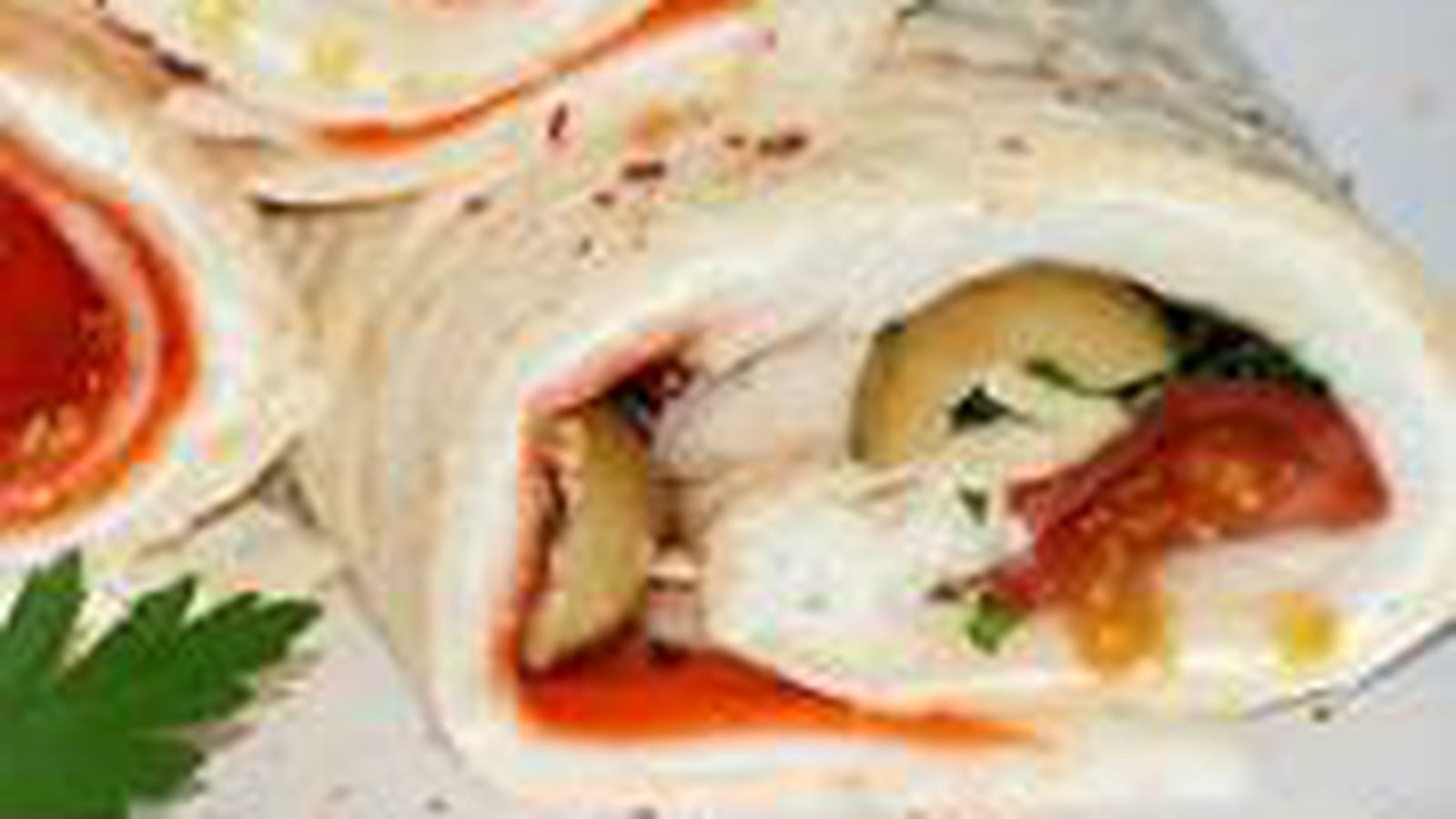 Wraps au surimi et tomates cerise