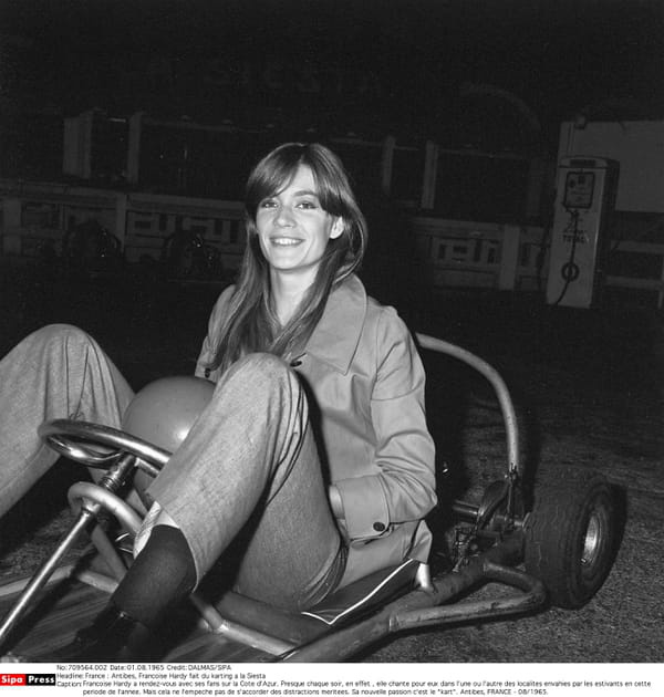 Quand Françoise Hardy testait le karting en 1965
